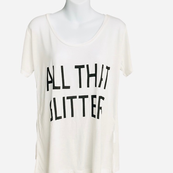 ๐NWT Banana Republic Sz M ALL THAT GLITTERS Tee - Picture 11 of 12